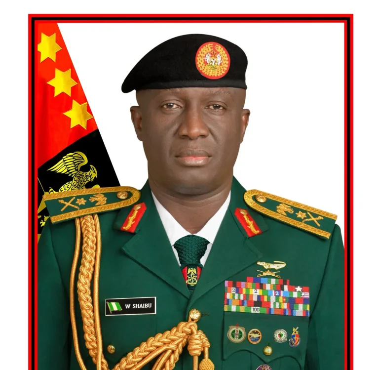 The Chief of Army Staff (COAS), Lt.-Gen. Waidi Shaibu
